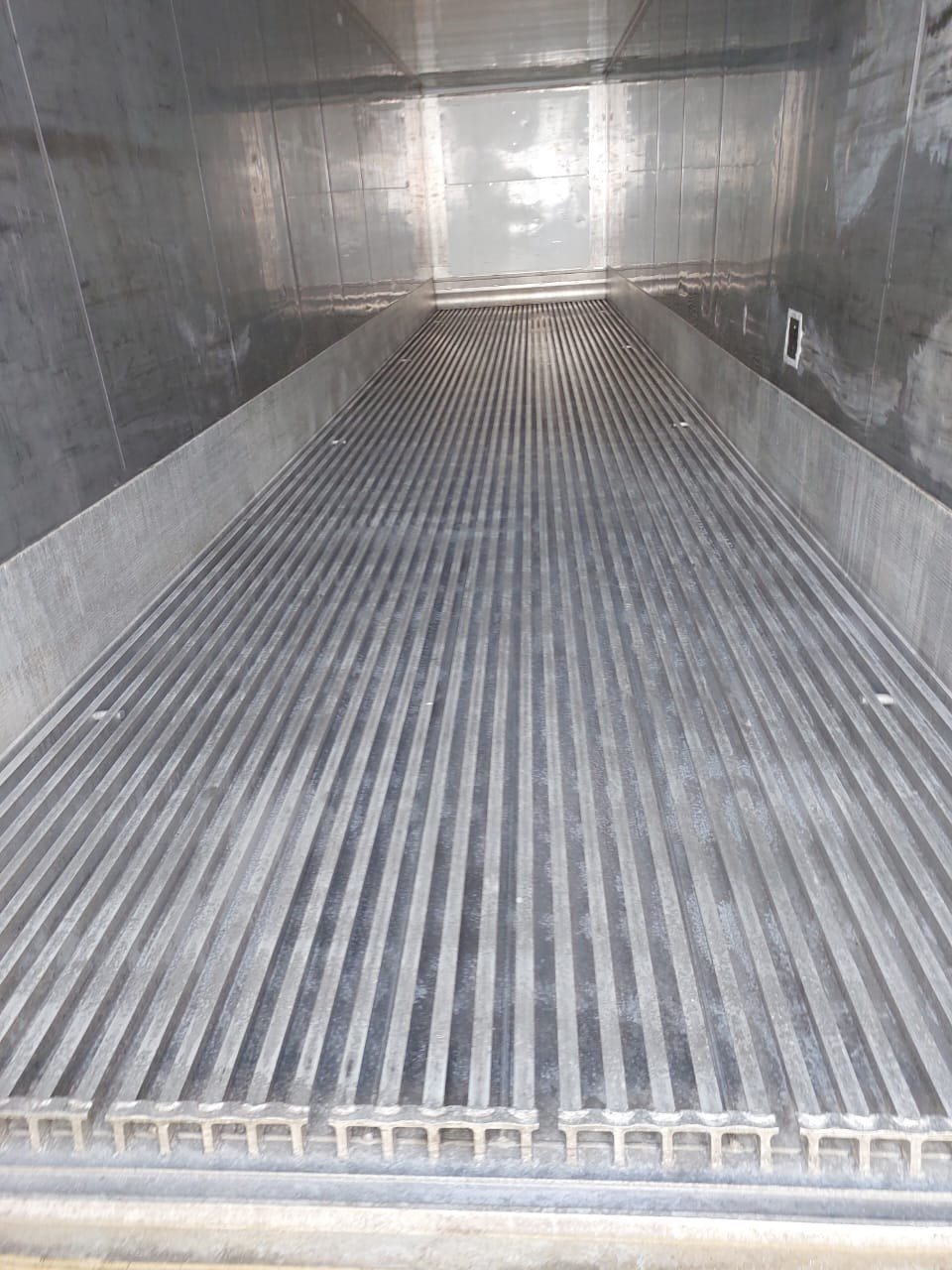 Reefer container interior